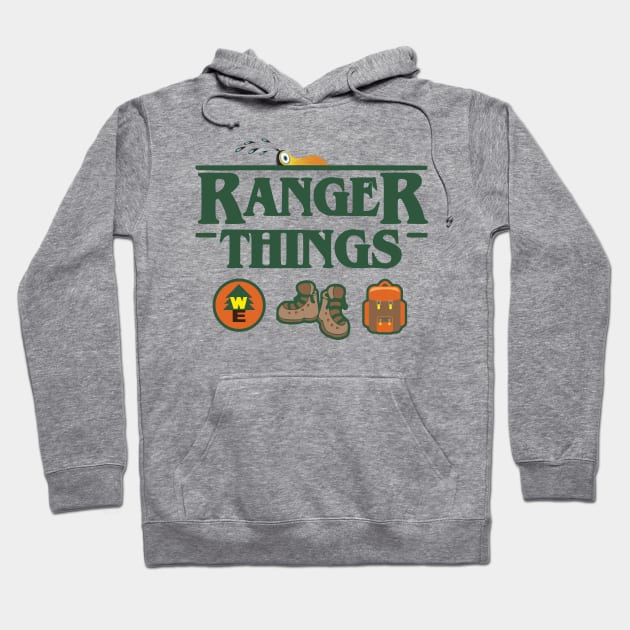 Up Ranger Things - Stranger Things Hoodie by ThisIsFloriduhMan